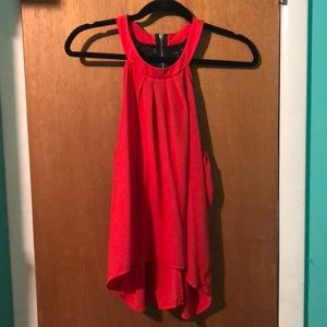 Red halter top